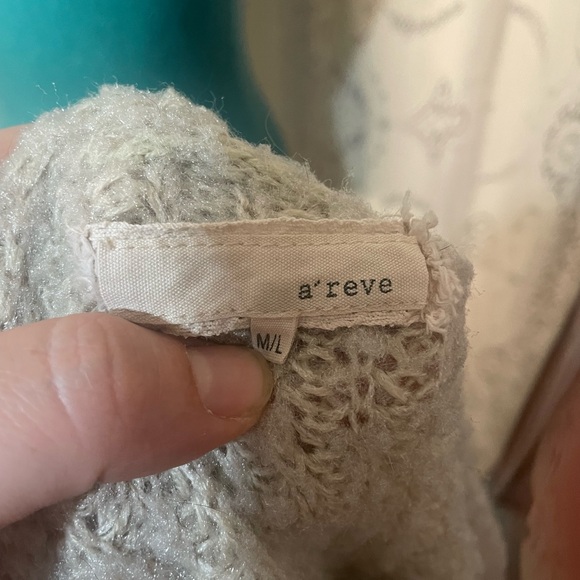 A’reve: cute cozy star cardigan sweater - Picture 5 of 6